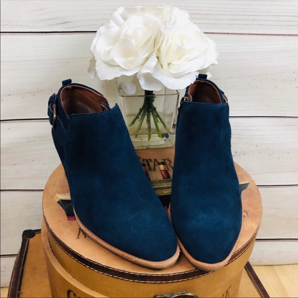 Marks & Spencer Teal Suede Ankle Booties